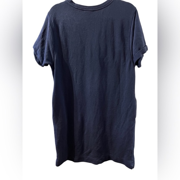 Cabana by Crown & Ivy Short Sleeve Sweatshirt Dress - Navy/Animal print - Size M - Picture 2 of 6